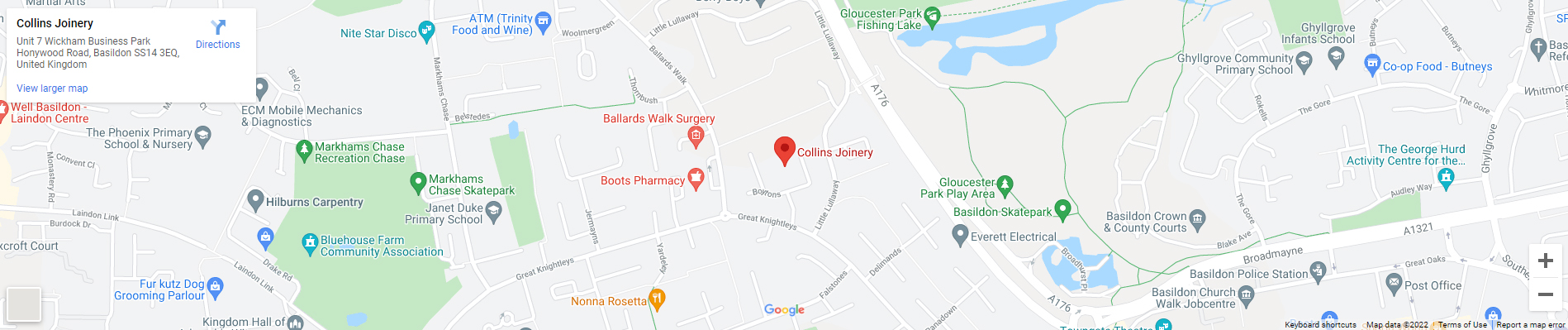 Collins Joinery & Building Contractors map